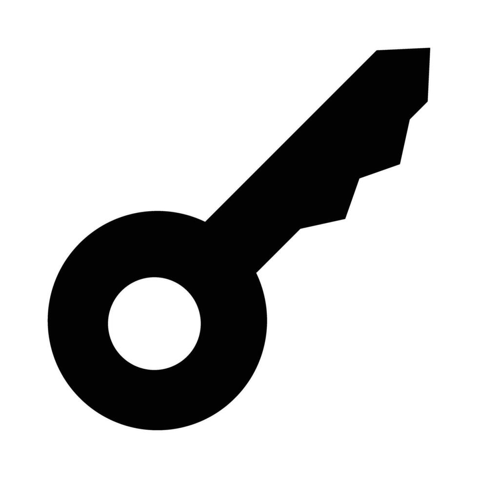 Key Vector Glyph Icon For Personal And Commercial Use.