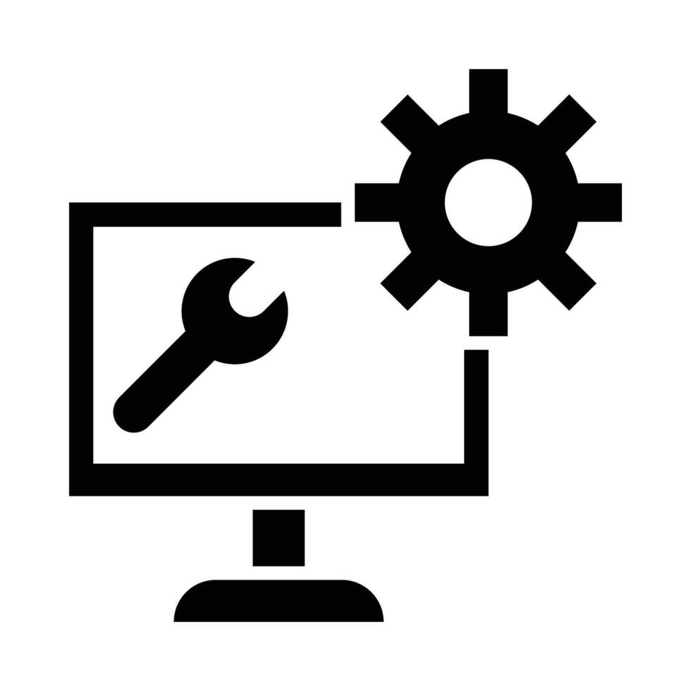 Technical Support Vector Glyph Icon For Personal And Commercial Use.