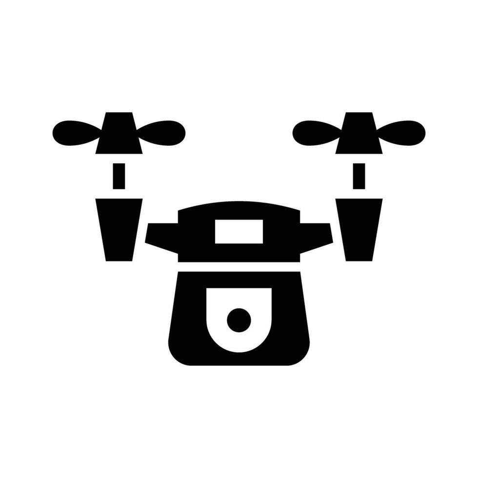Drone Vector Glyph Icon For Personal And Commercial Use.
