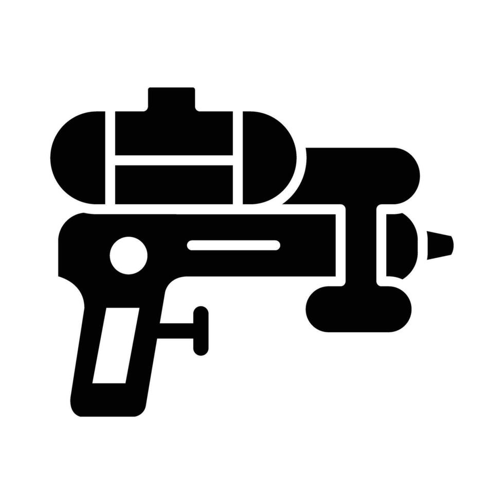 Water Gun Vector Glyph Icon For Personal And Commercial Use.