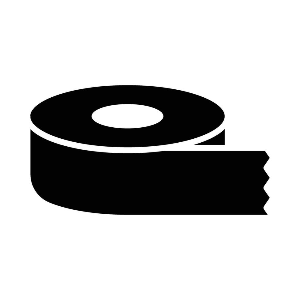 Tape Vector Glyph Icon For Personal And Commercial Use.