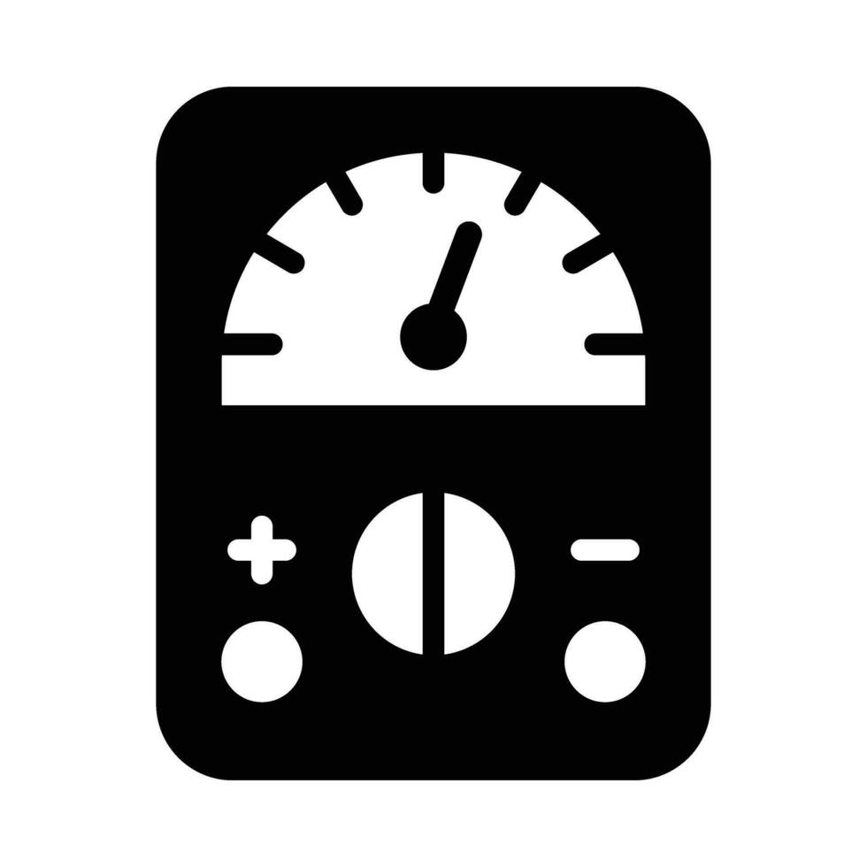 Voltage Indicator Vector Glyph Icon For Personal And Commercial Use.