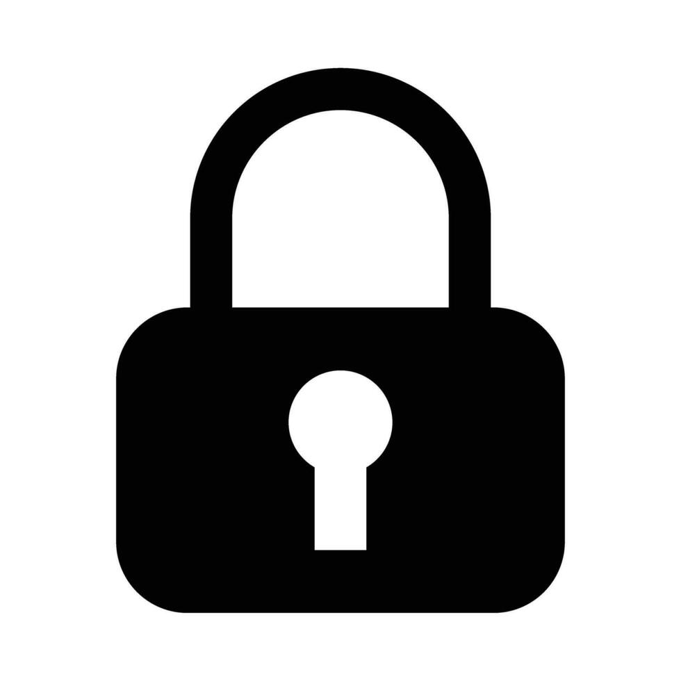 Lock Vector Glyph Icon For Personal And Commercial Use.
