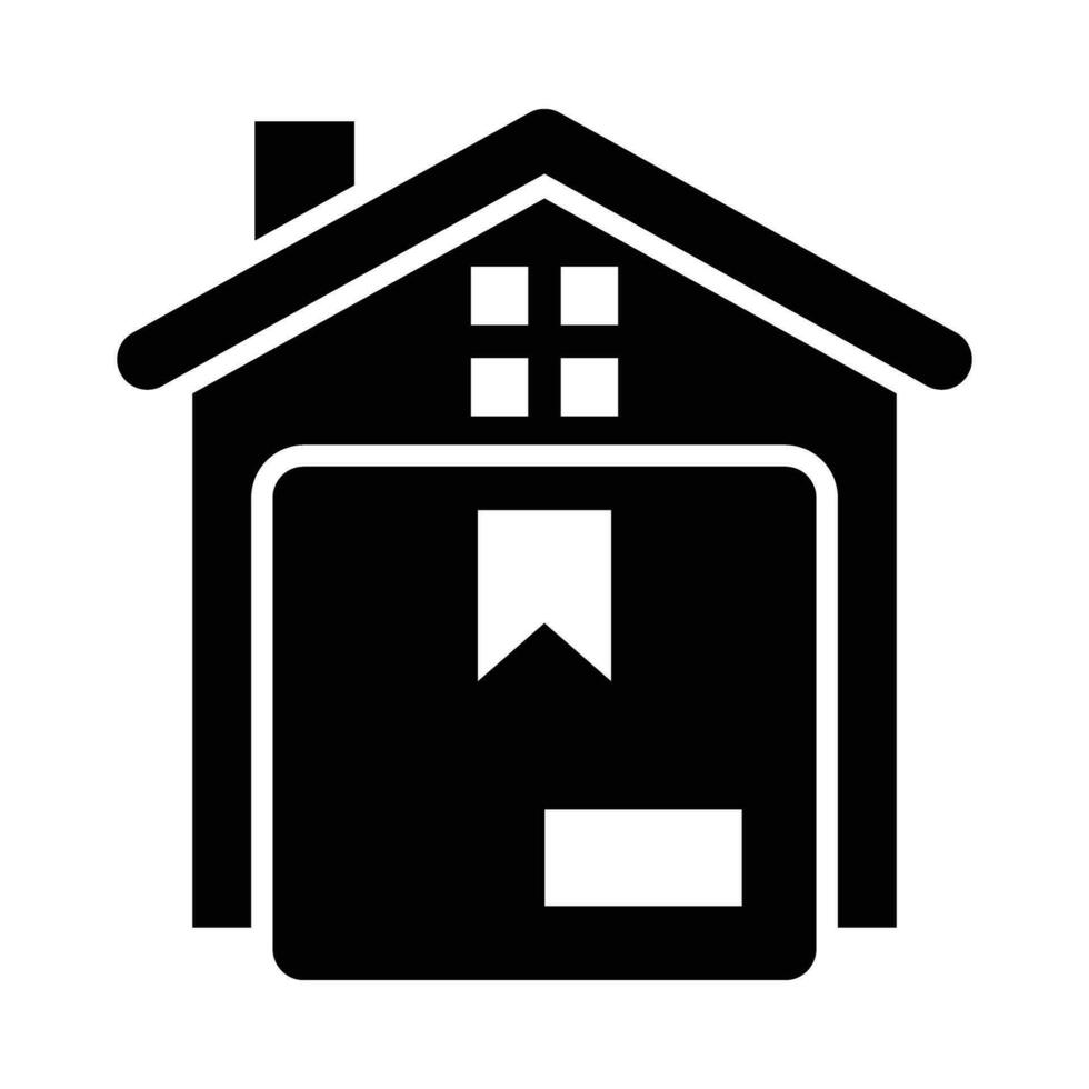 Home Delivery Vector Glyph Icon For Personal And Commercial Use.