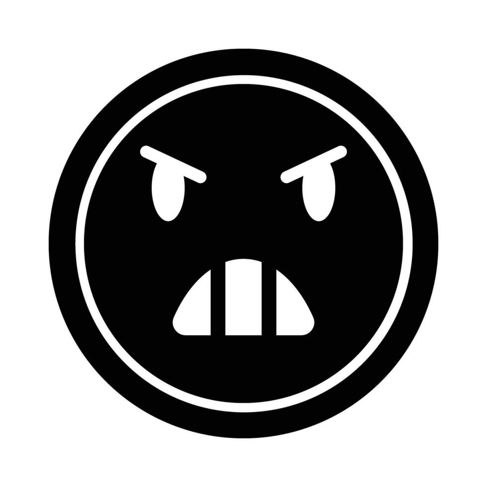 Anger Vector Glyph Icon For Personal And Commercial Use.