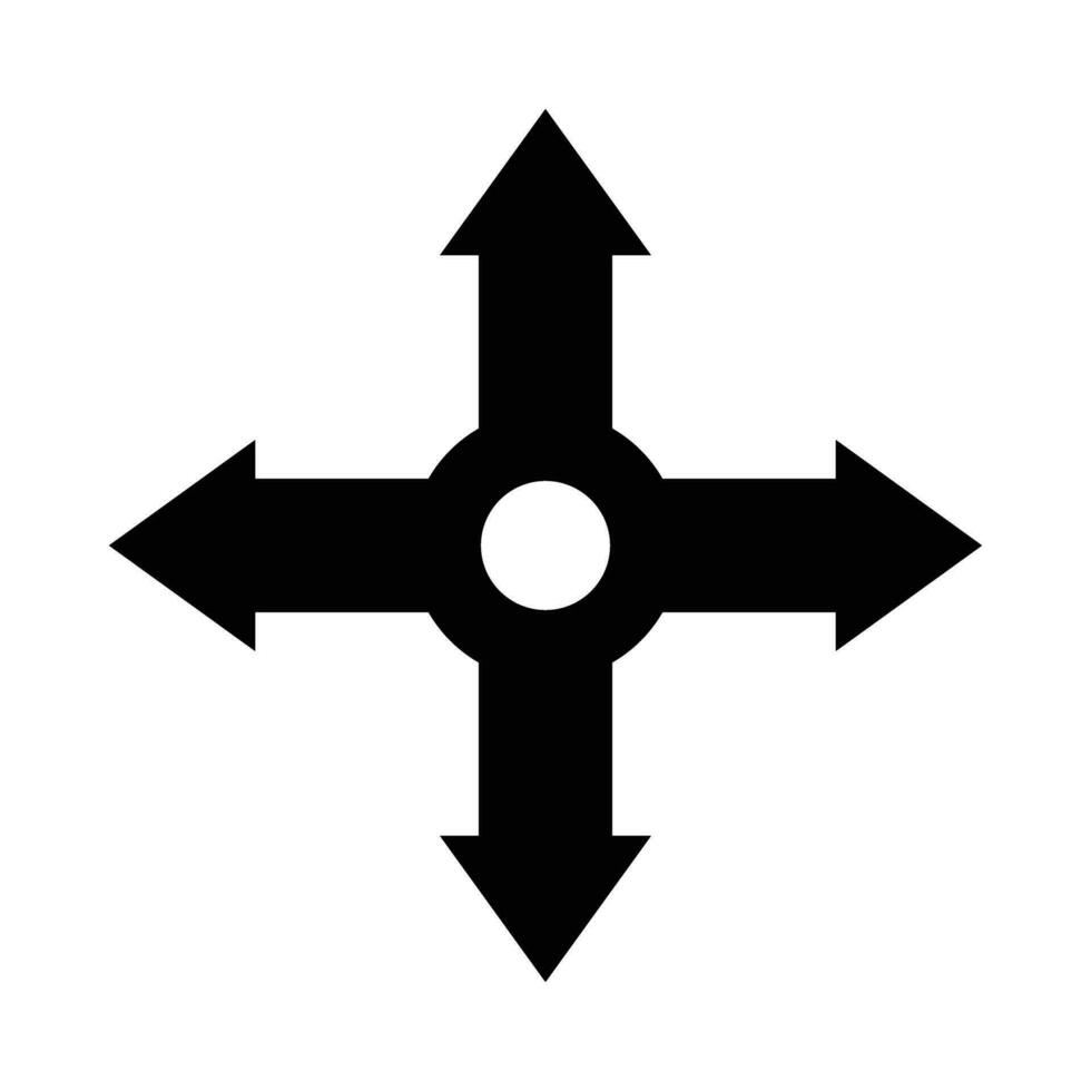 Directional Arrows Vector Glyph Icon For Personal And Commercial Use.