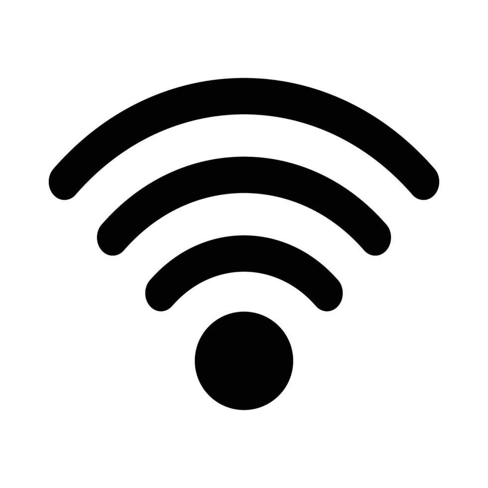 Wifi Vector Glyph Icon For Personal And Commercial Use.