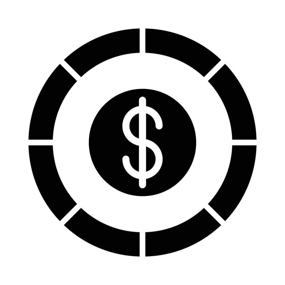 dólar vector glifo icono para personal y comercial usar.