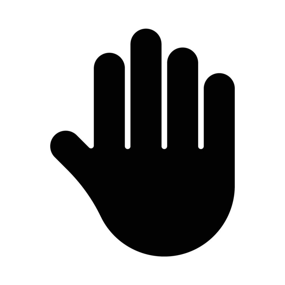 Hand Gesture Vector Glyph Icon For Personal And Commercial Use.