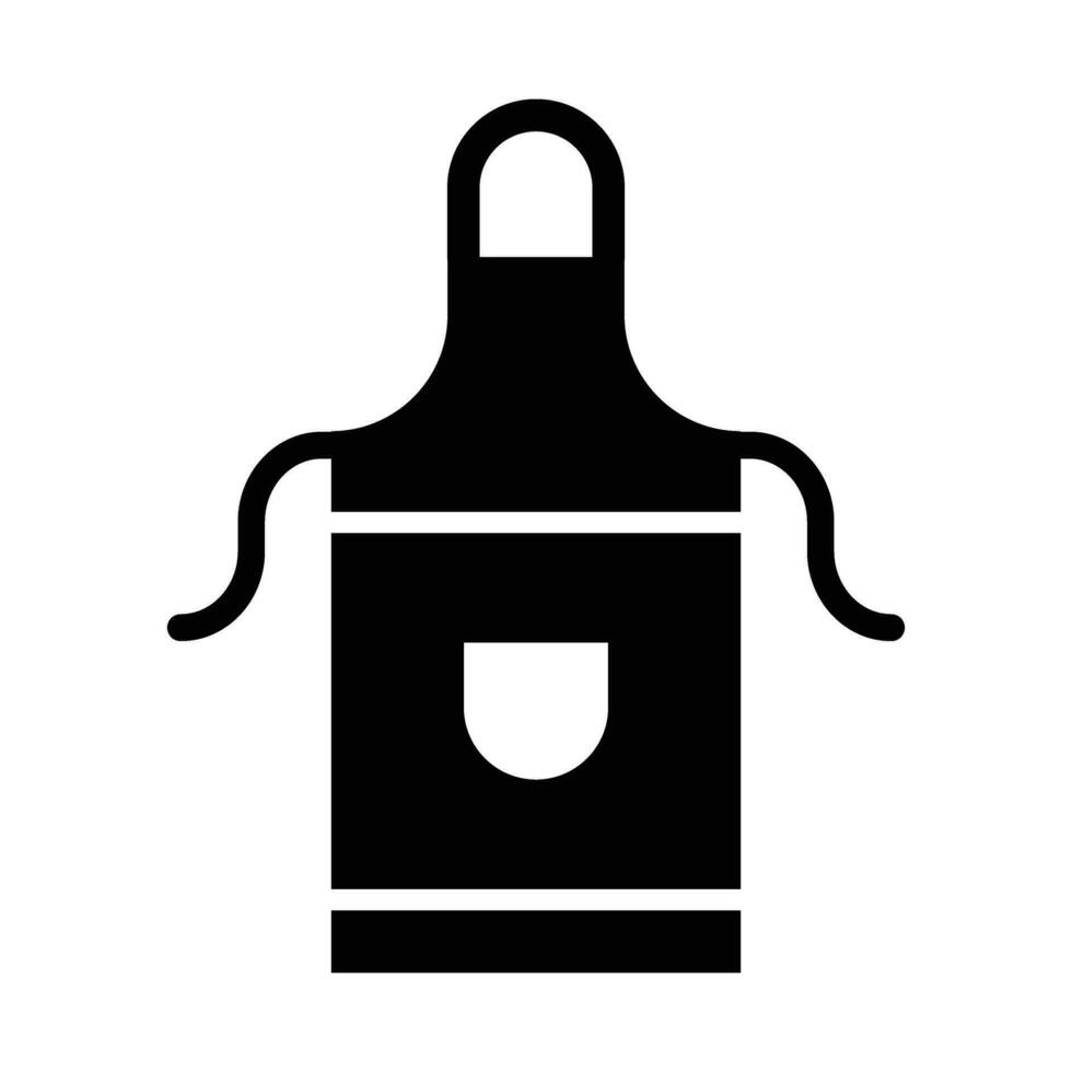 Apron Vector Glyph Icon For Personal And Commercial Use.