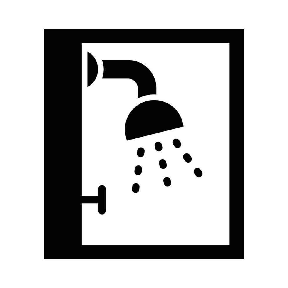 Shower Vector Glyph Icon For Personal And Commercial Use.