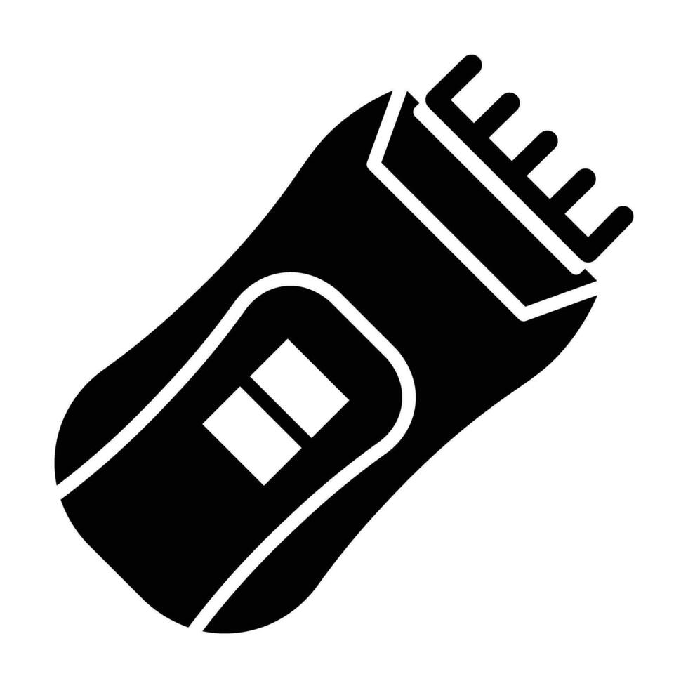 Hair Clipper Vector Glyph Icon For Personal And Commercial Use.