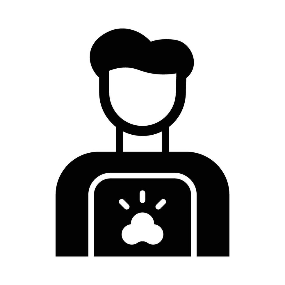 Groomer Vector Glyph Icon For Personal And Commercial Use.