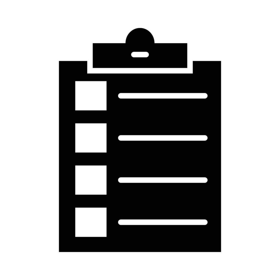 Clipboard Vector Glyph Icon For Personal And Commercial Use.