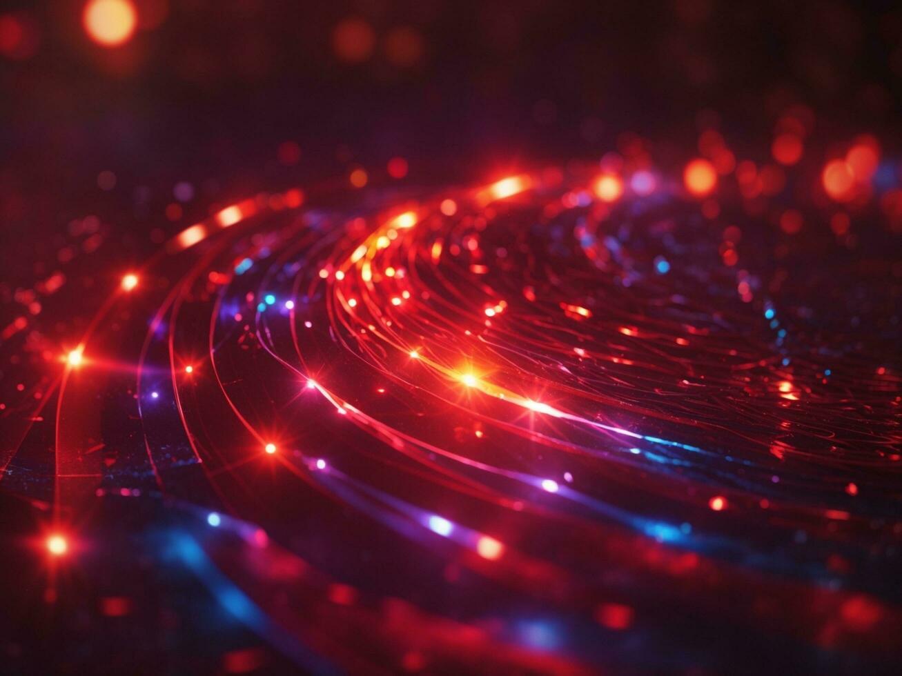 Red And White colorful glowing light pattern in background AI Generated photo
