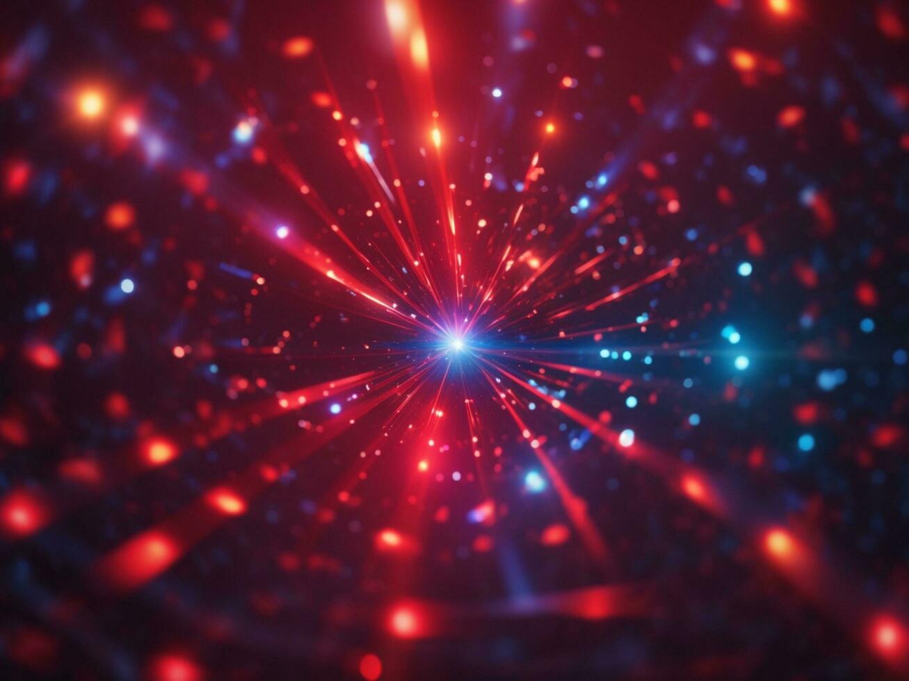 Red And White colorful glowing light pattern in background AI Generated photo