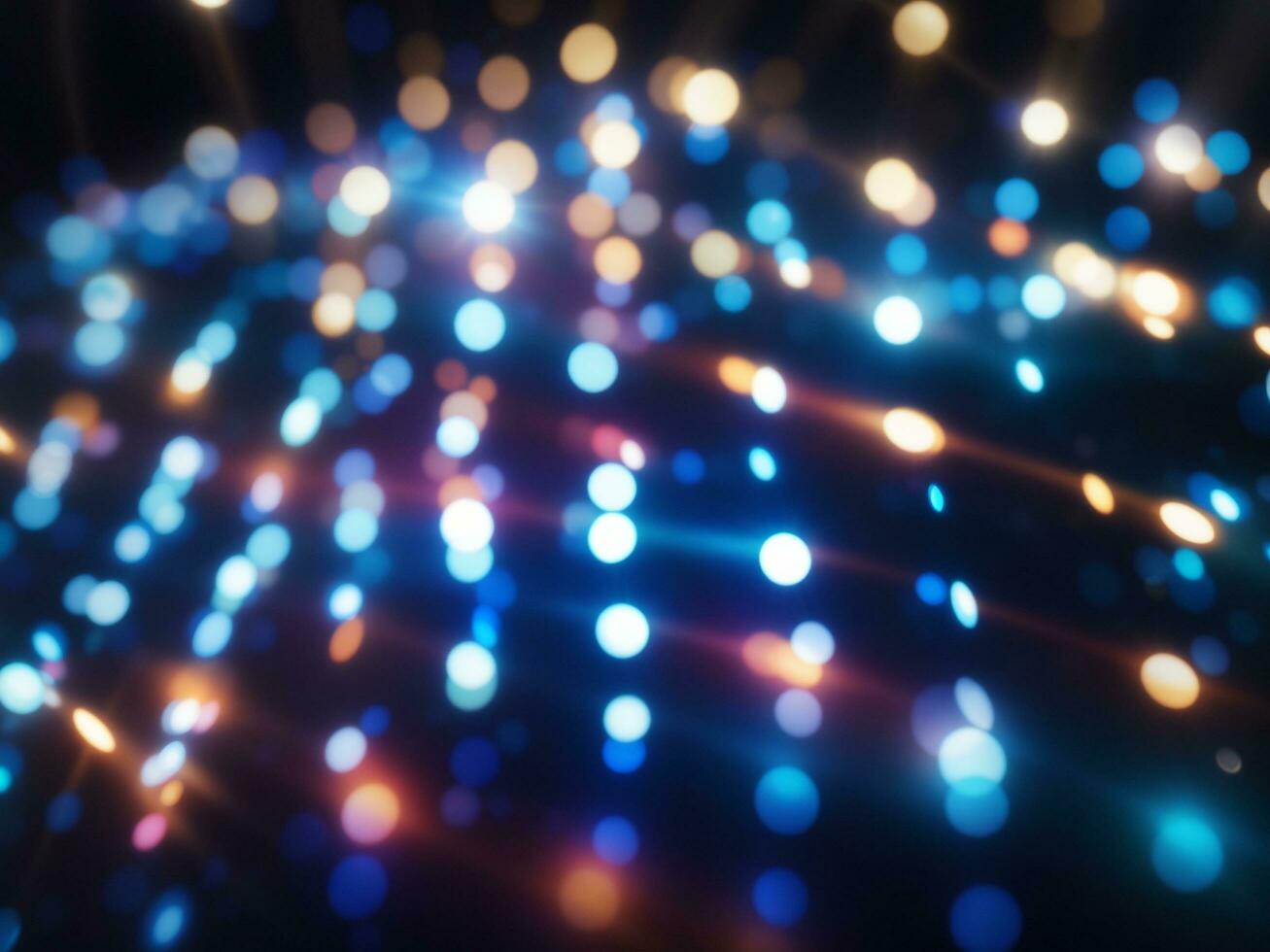 Blue And White colorful lens flare glowing light pattern in background AI Generated photo