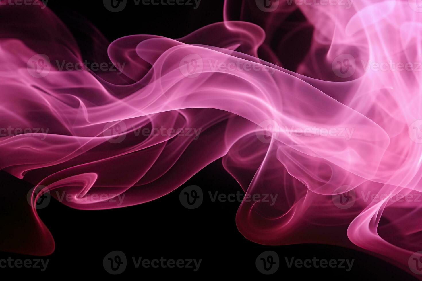 Pink smoke on a black background, light abstract texture, print, banner photo