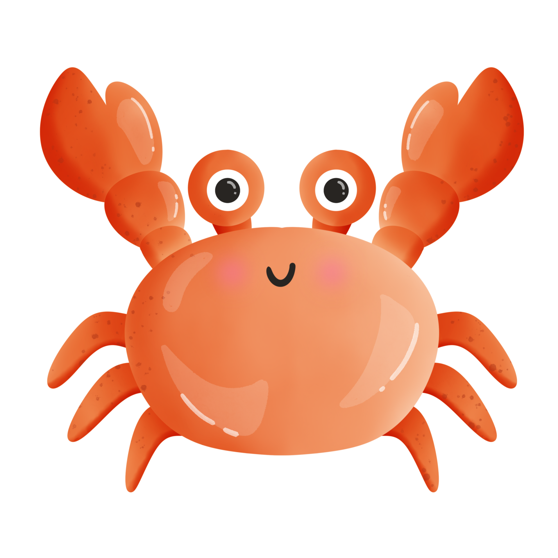 Cute crab cartoon drawing 33855725 PNG