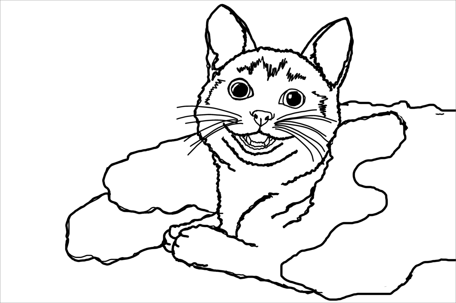 Animal - Pet - Adorable Cat - Kitten - Kitty illustration png
