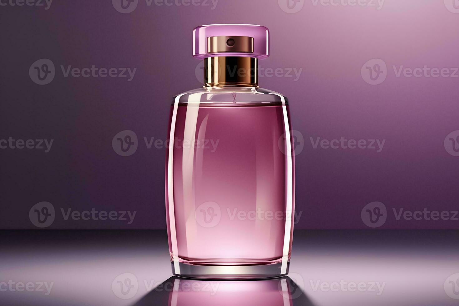 púrpura vaso perfume botella Bosquejo. neural red ai generado foto