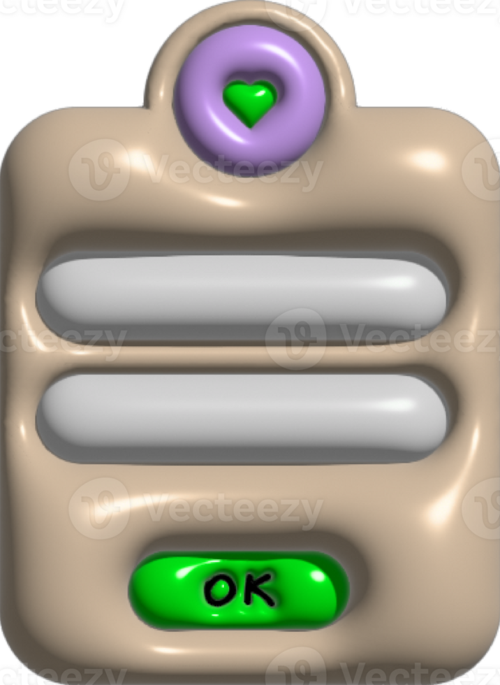 3d ux interface element png