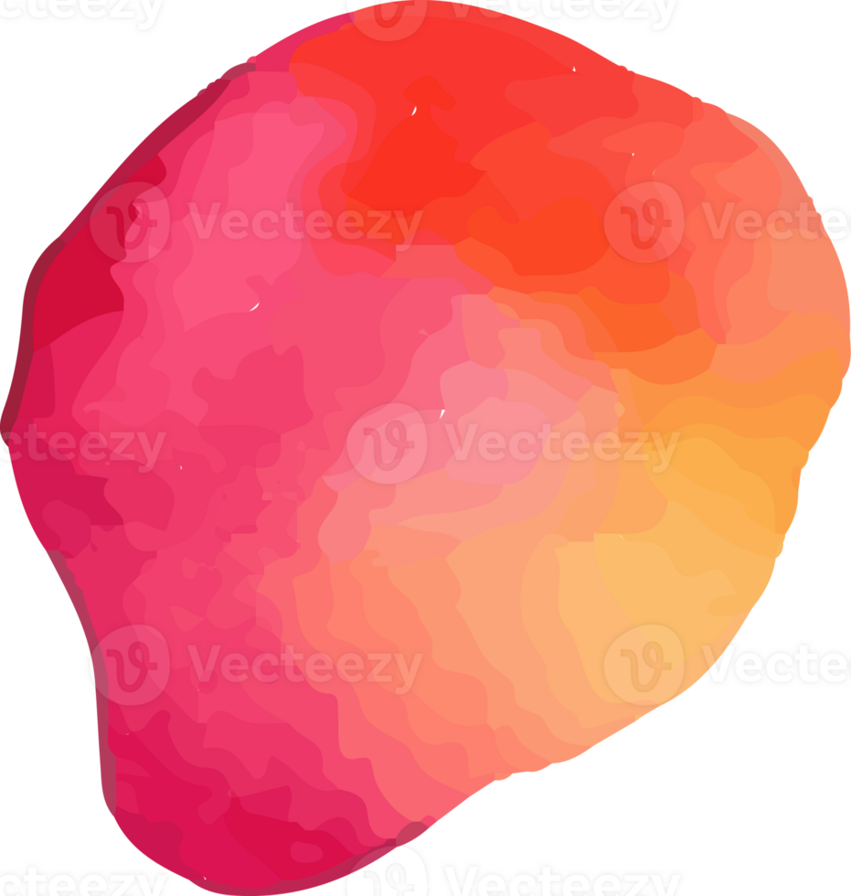 Watercolor round stain png