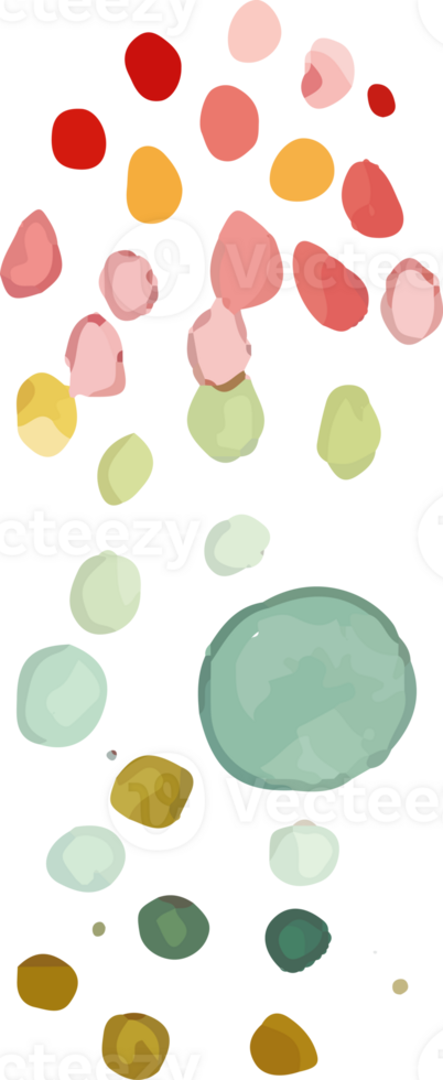 Confetti in the watercolor style png