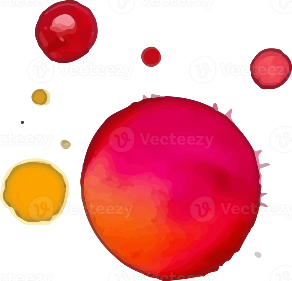 Confetti in the watercolor style png