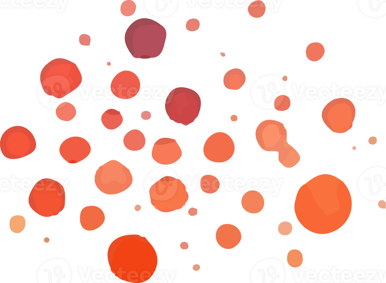 Confetti in the watercolor style png