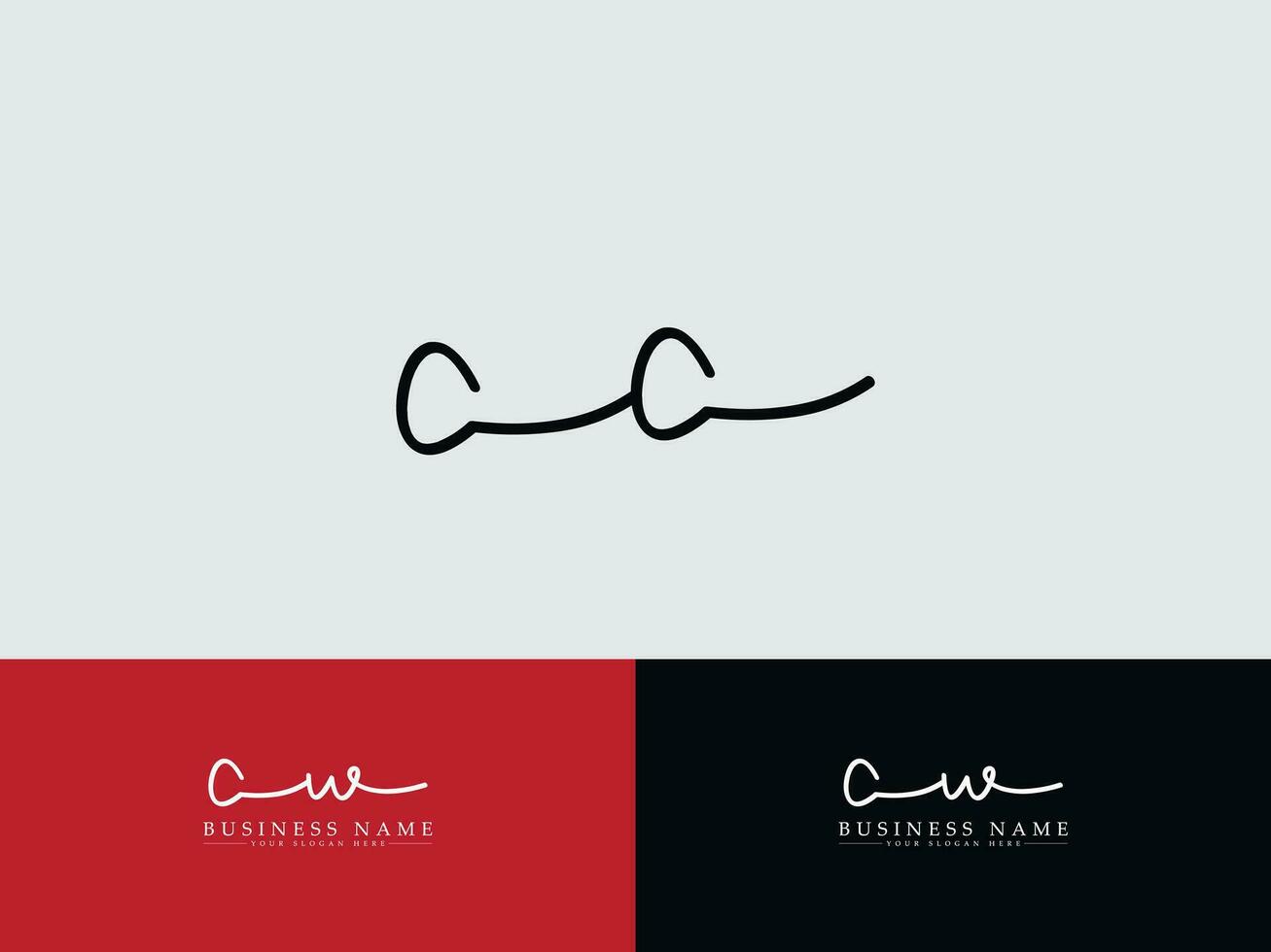 Abstract Cc Logo Letter, Premium CC Business Signature Luxury Logo vector