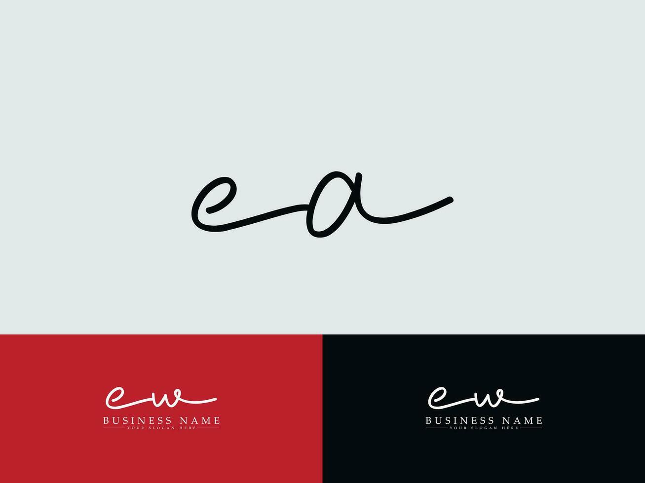 Modern Ea Initial Logo, Luxury EA Logo Letters Icon vector