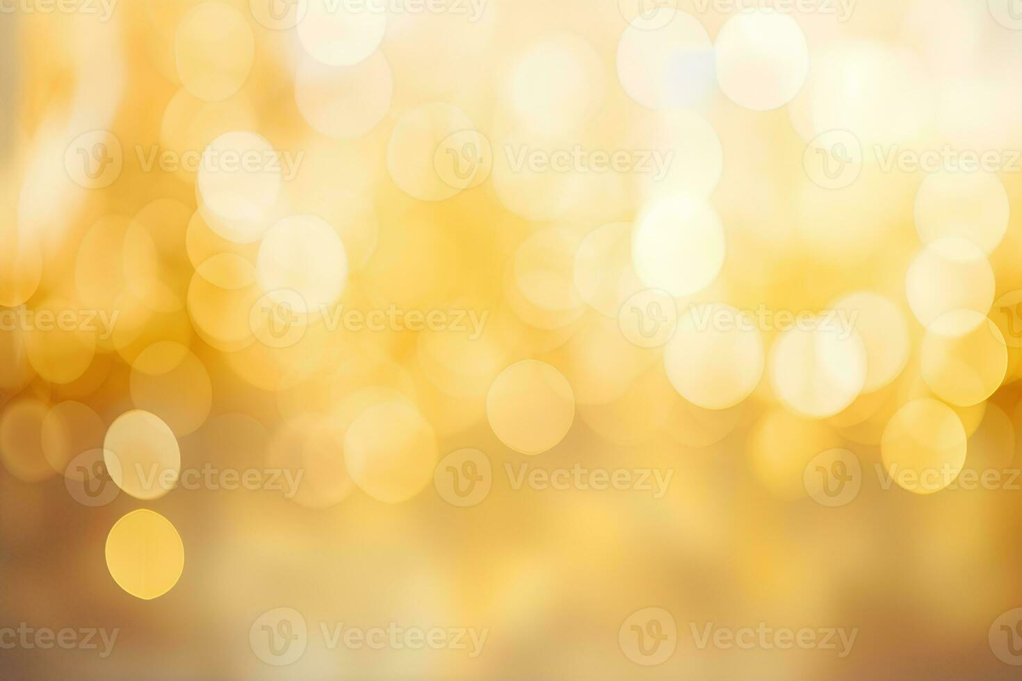 Yellow and golden background with light bokeh. AI generated. photo