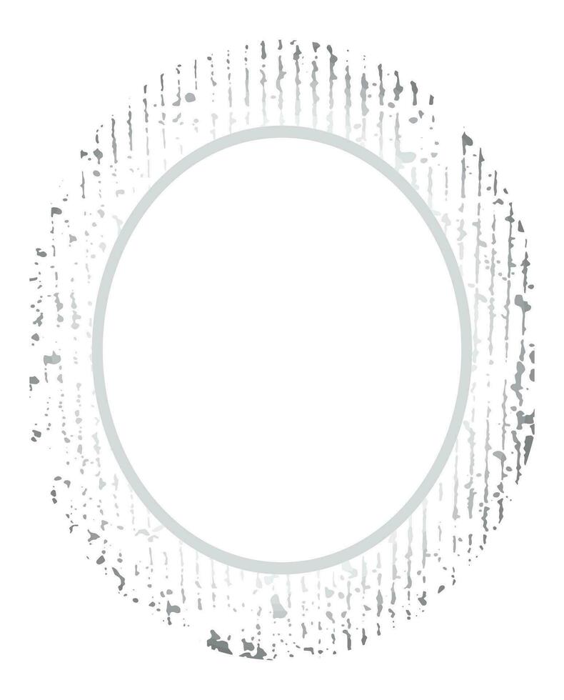 White circle background with black grunge brush strokes set. Abstract vintage grunge round stock brush album element, square vector template old photo effect and film grain texture