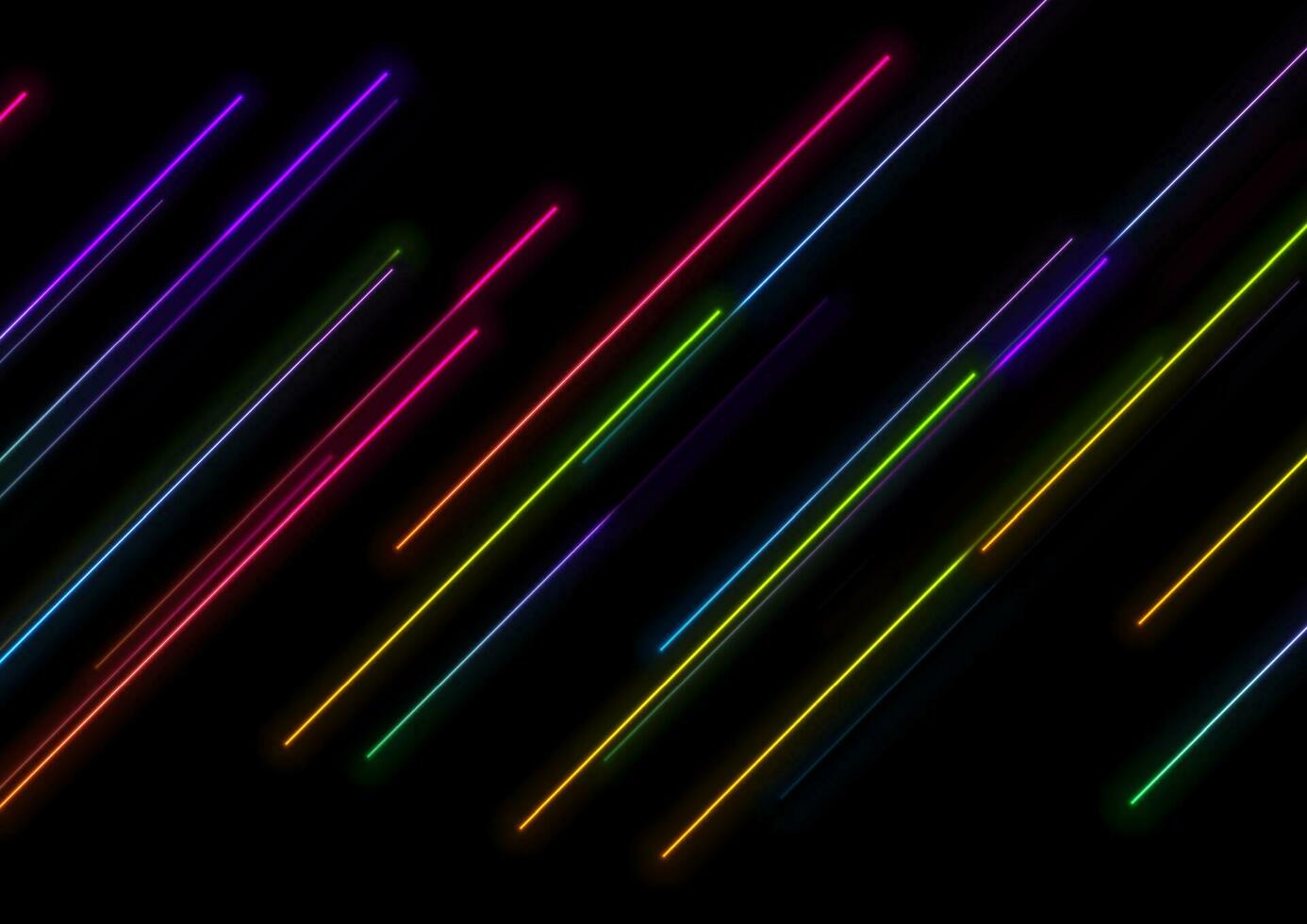 Colorful neon laser lines technology abstract background vector