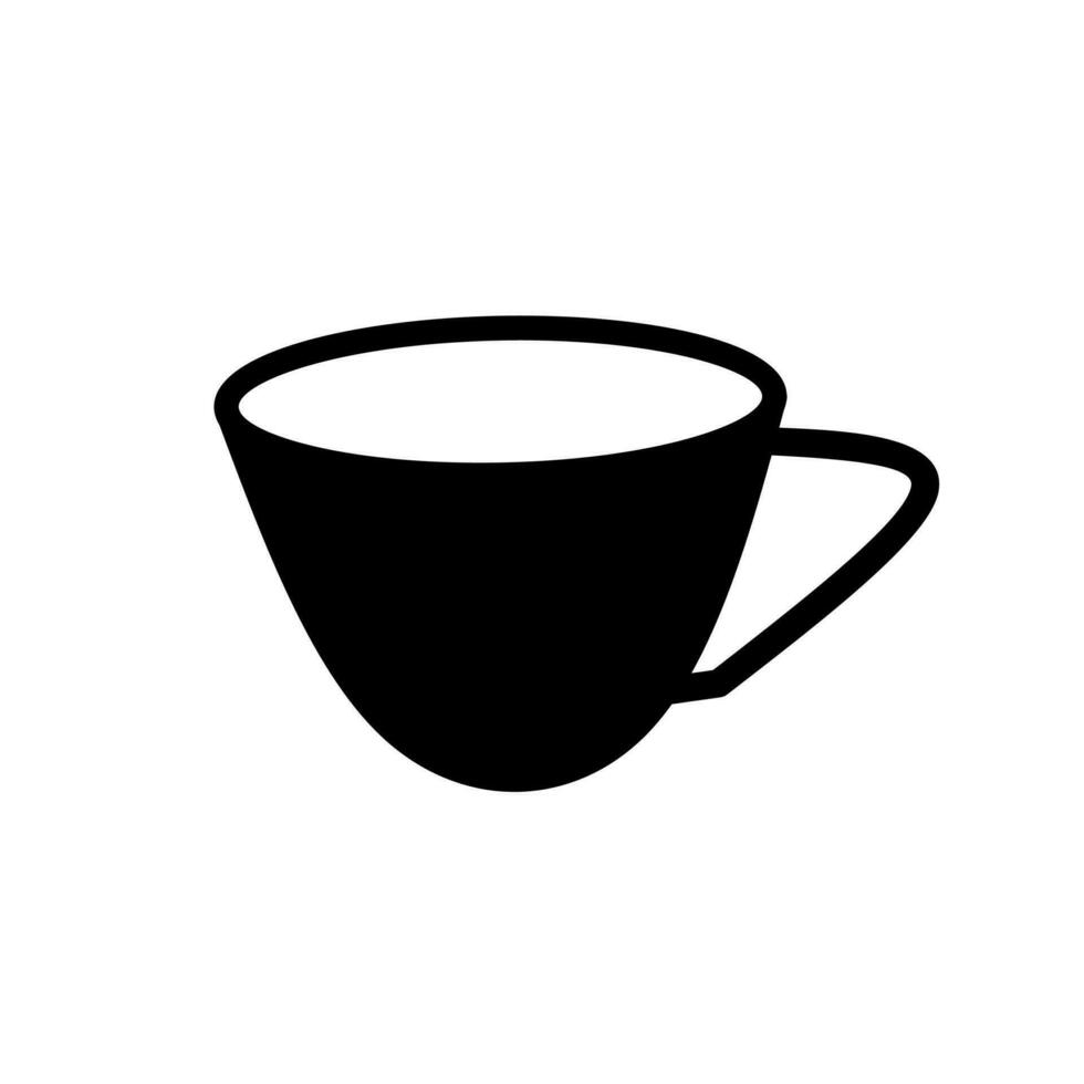 illustration of a black cup vector