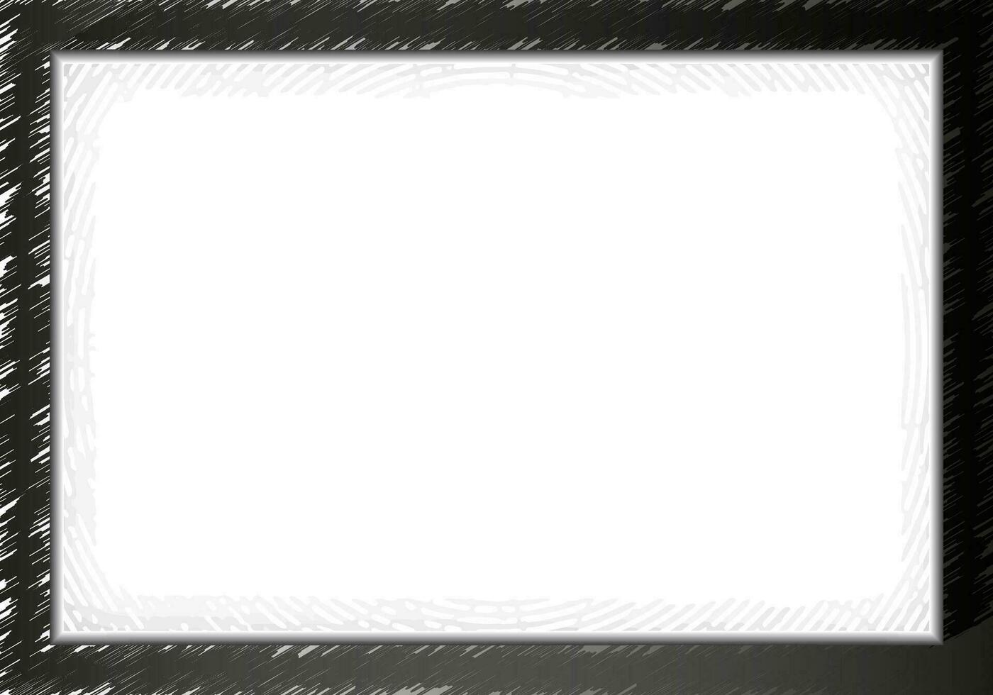 grunge frame with square frame vector, Black and white Grunge photo frame, Grunge border background. Abstract vintage grunge round stock brush album element, square vector template old photo frame
