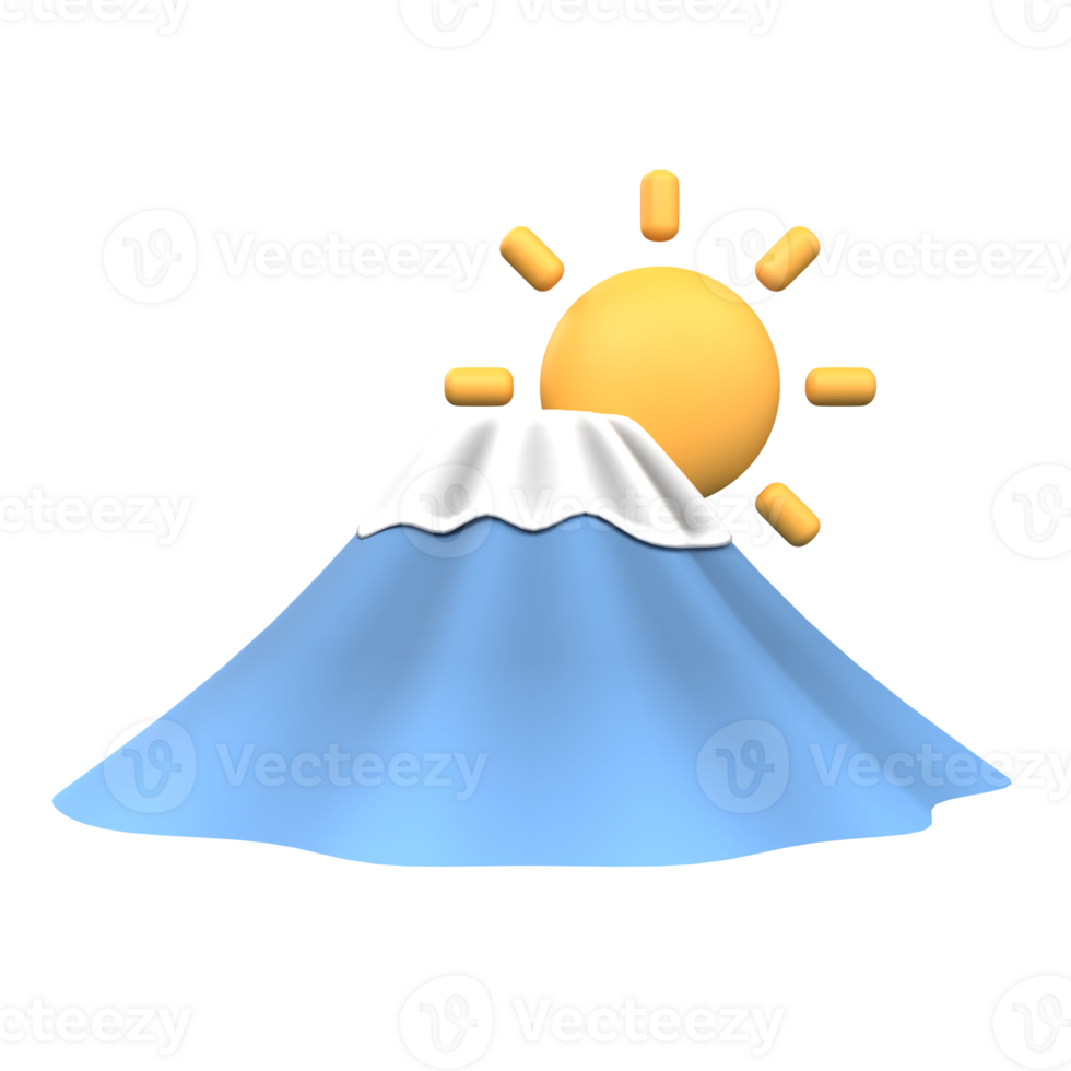 Mountains And Sun rise icon png