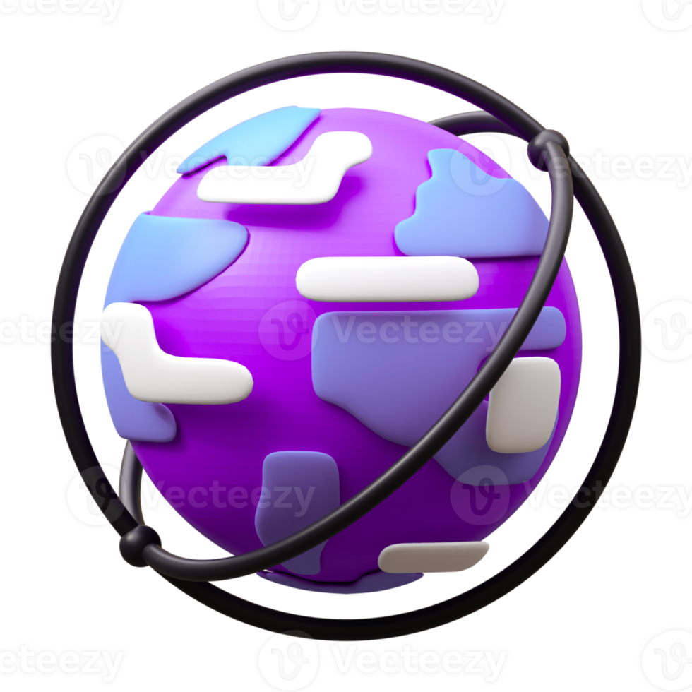 en todo el mundo 3d icono png