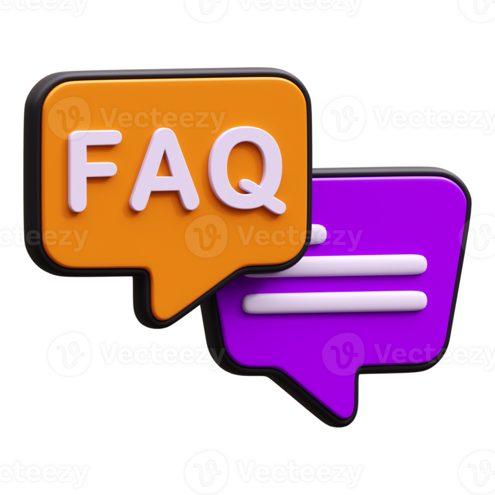 FAQ 3d icon png