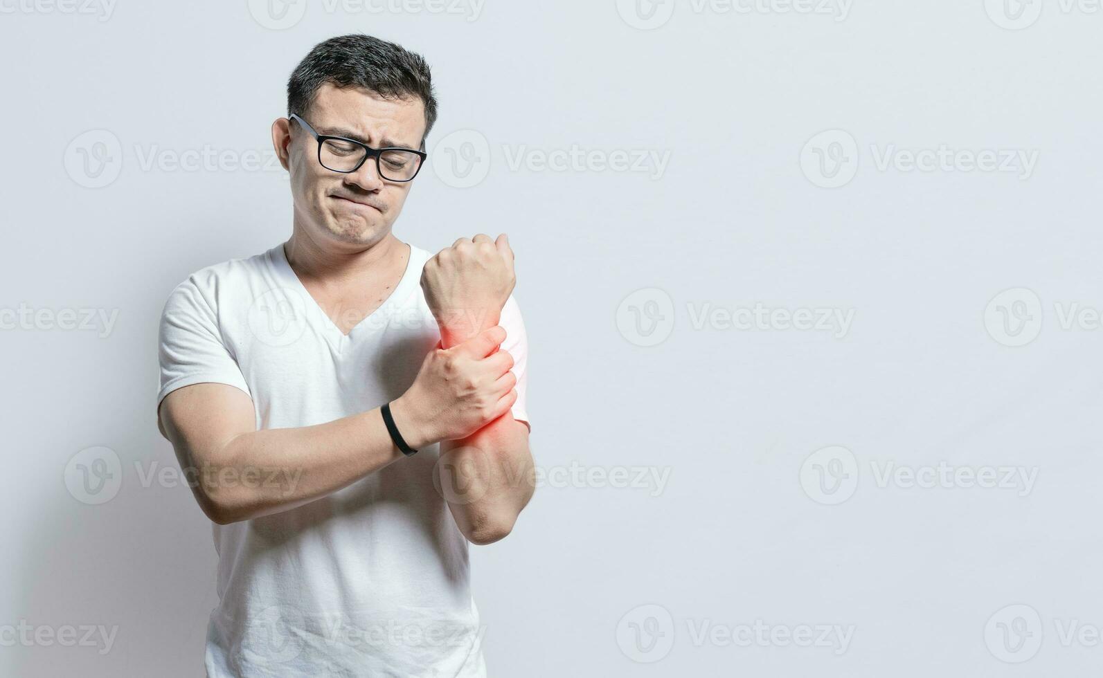 People with wrist pain isolated, Person with wrist pain isolated, Arthritis and wrist pain concept, Arthritis man rubbing, Person with wrist pain photo