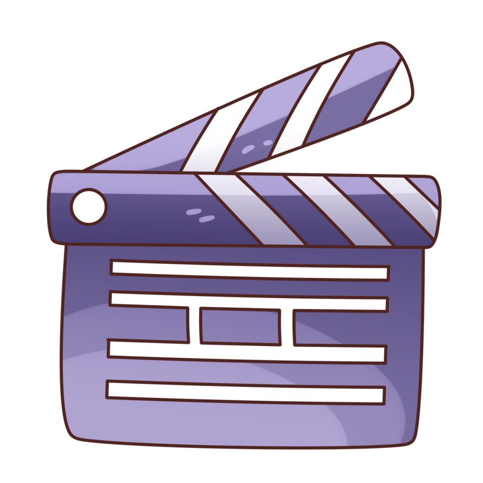 Movie Clapper Sticker Icon png