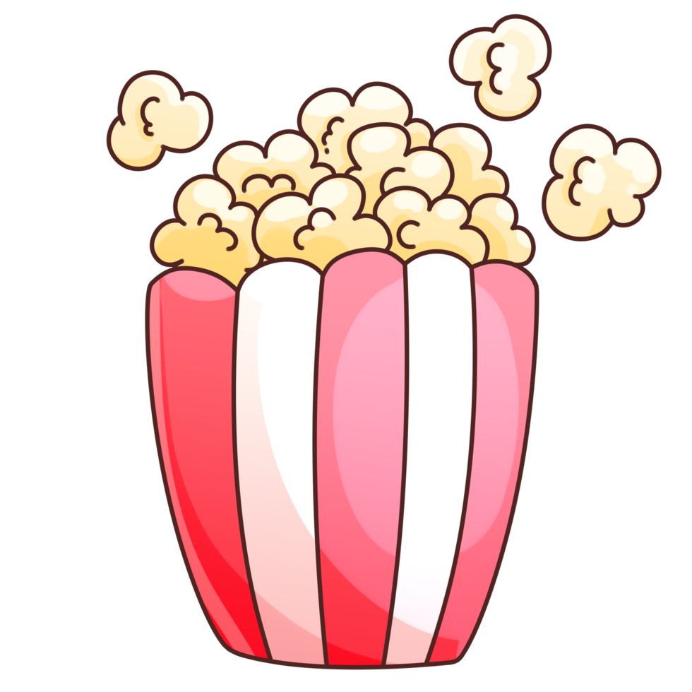 film notte adesivi Popcorn png