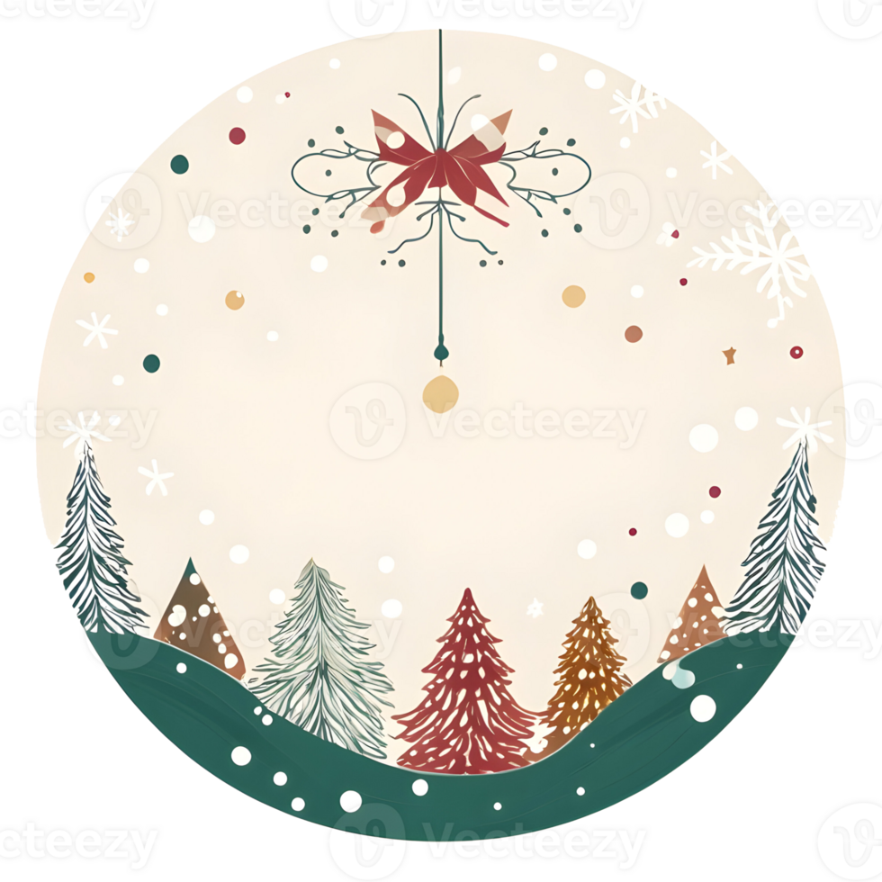 Christmas  pattern for  frame photo AI generated png