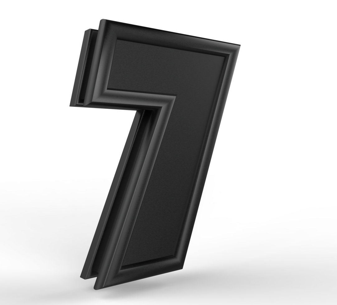 Number 3d 1 2 3 4 5 6 7 8 9 color black png