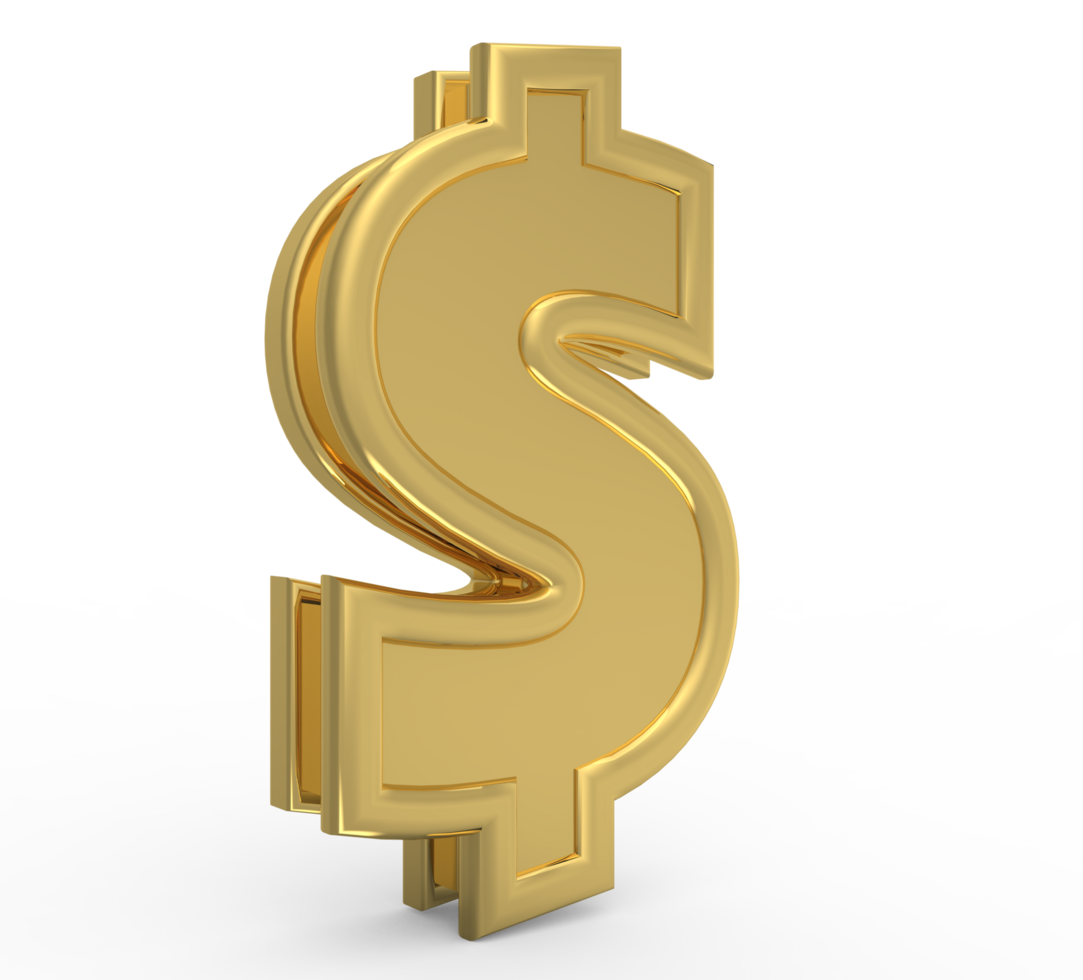 Number 3d 1 to 9 with style color golded png