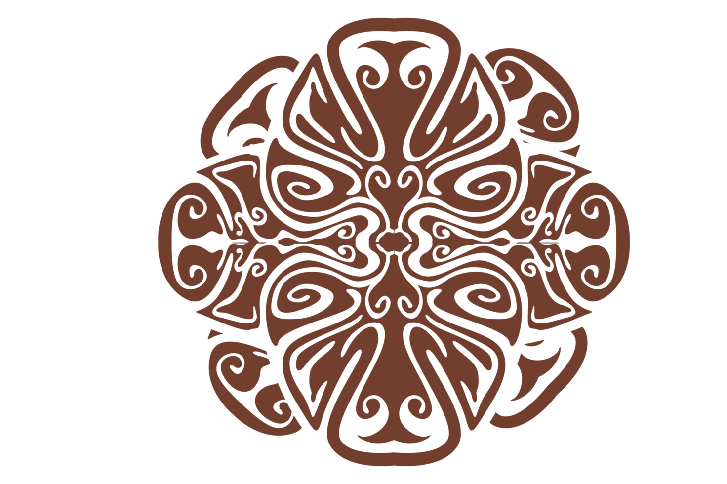 Flower Ornament Border with a design and a transparent background png