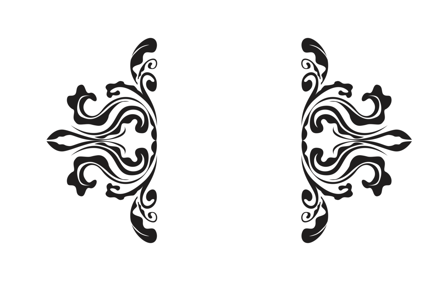 Flora Ornament Border With Design With Transparent Background png