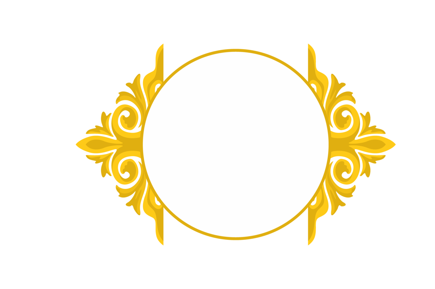 Flora Ornament Border With Design With Transparent Background png