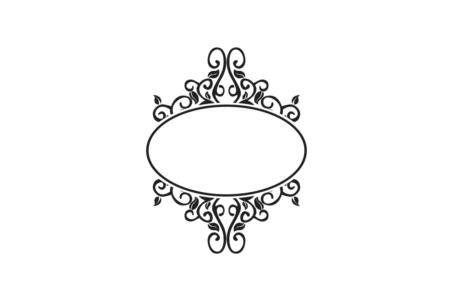 Flora Ornament Border With Design With Transparent Background png